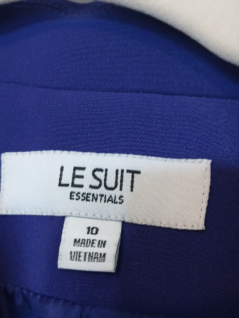Le Suit Purple Two-Piece Blazer and Skirt Set - Picture 3 of 3